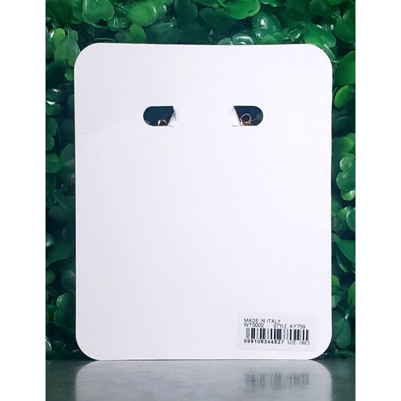 19. J.Crew Made-in-Italy acetate angular hoop earrings - Picture 2 of 2